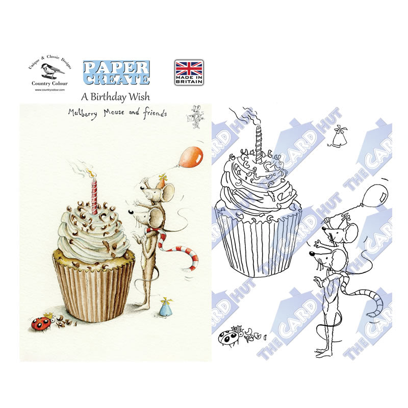 Paper Create: Mulberry Mouse - Baking Stamp Collection by Country Colour