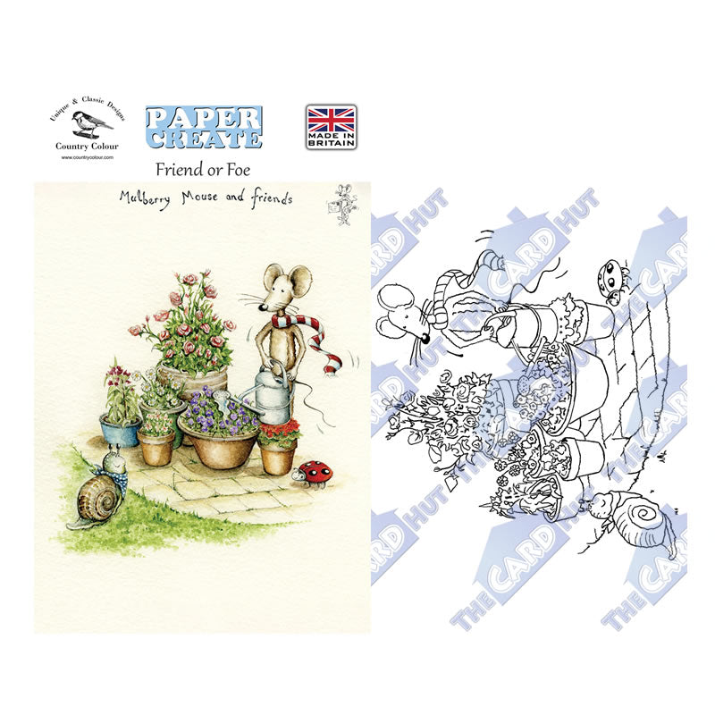 Paper Create: Mulberry Mouse - In The Garden Stamp Collection by Country Colour
