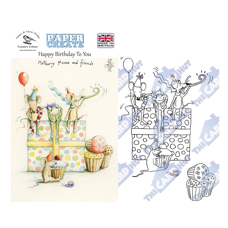 Paper Create: Mulberry Mouse - Baking Stamp Collection by Country Colour