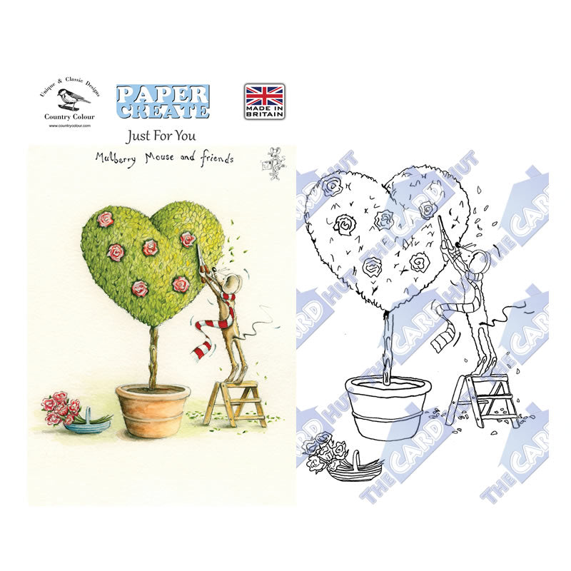 Paper Create: Mulberry Mouse - In The Garden Stamp Collection by Country Colour