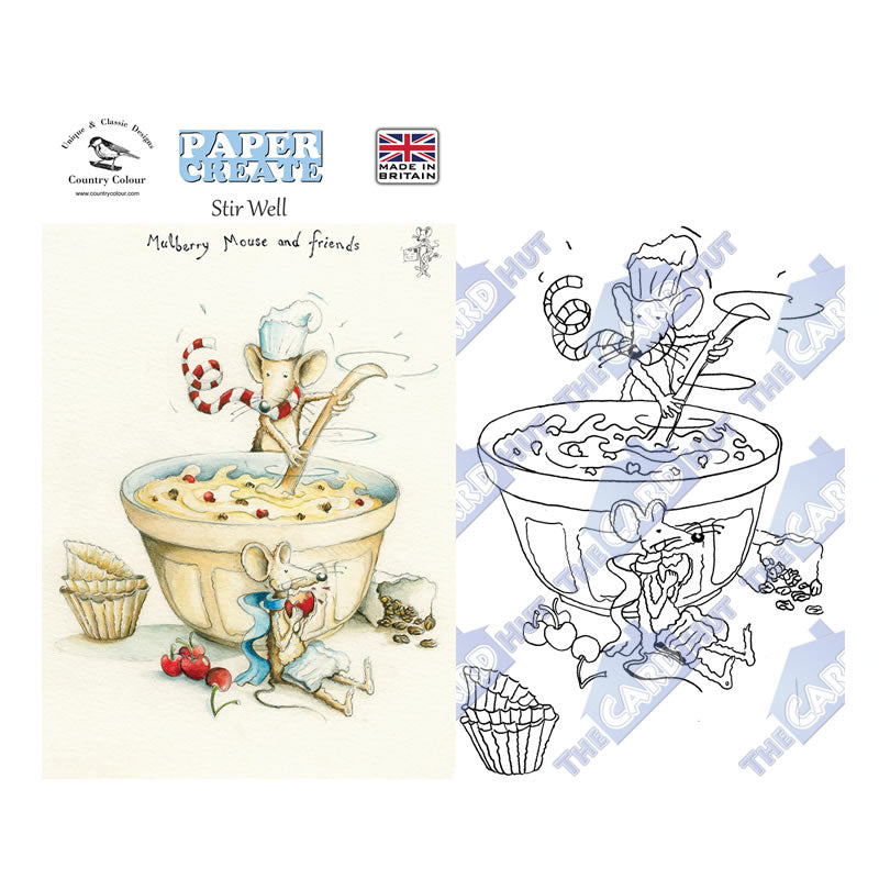 Paper Create: Mulberry Mouse - Baking Stamp Collection by Country Colour