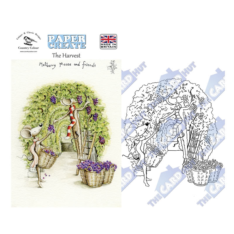 Paper Create: Mulberry Mouse - In The Garden Stamp Collection by Country Colour