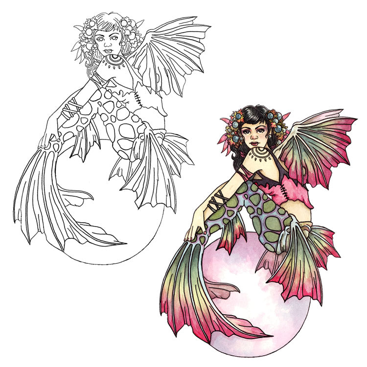 Linda Ravenscroft: Black Pearl DigiStamp