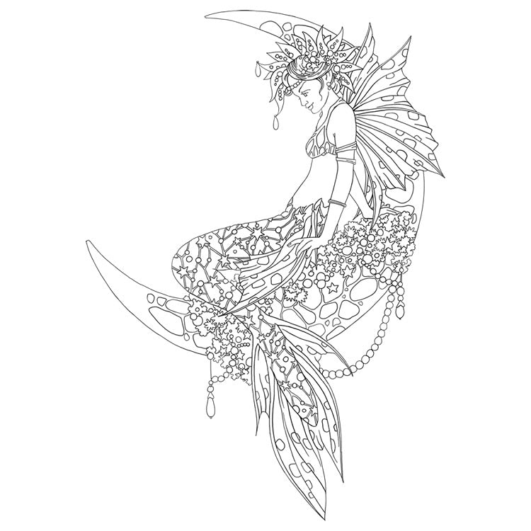 Linda Ravenscroft: Mermaid Moon DigiStamp