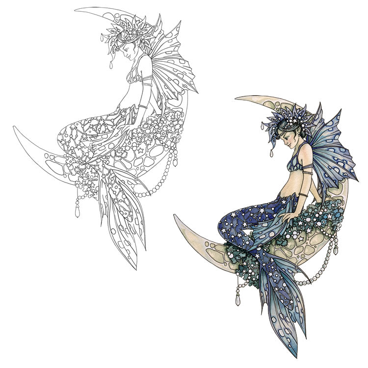 Linda Ravenscroft: Mermaid Moon DigiStamp