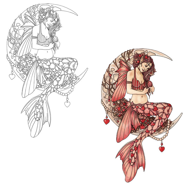 Linda Ravenscroft: Valentine Moon DigiStamp