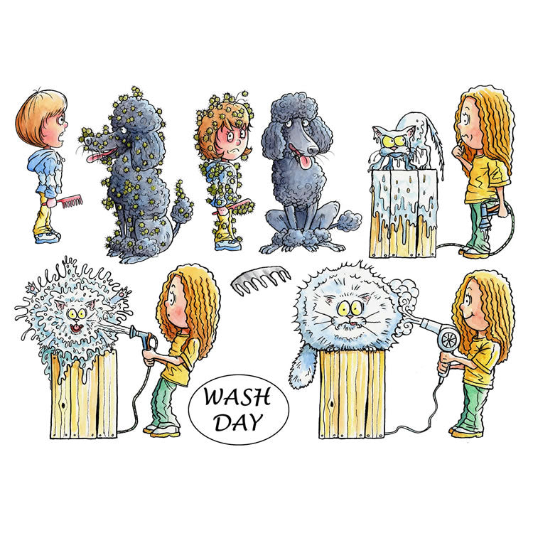 Mark Bardsley: Wash Day DigiStamp