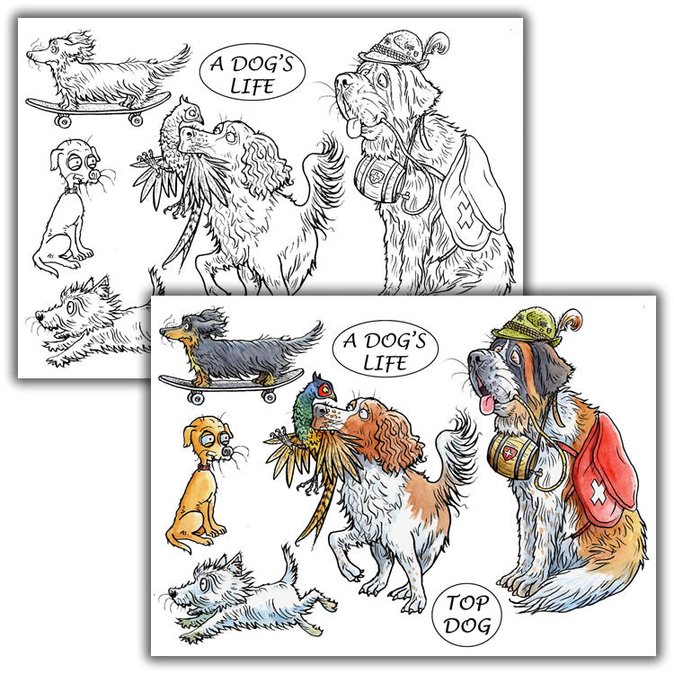 Mark Bardsley: A Dog's Life DigiStamp