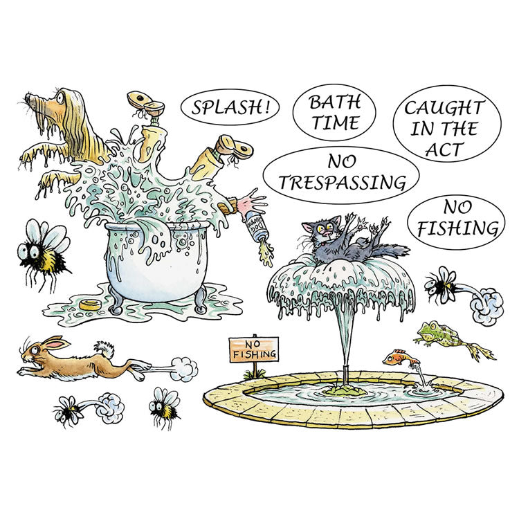 Mark Bardsley: Bath Time DigiStamp