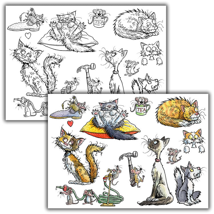 Mark Bardsley: Playing Cat & Mouse DigiStamp