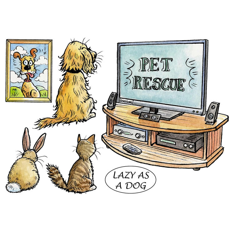 Mark Bardsley: TV Addicts DigiStamp