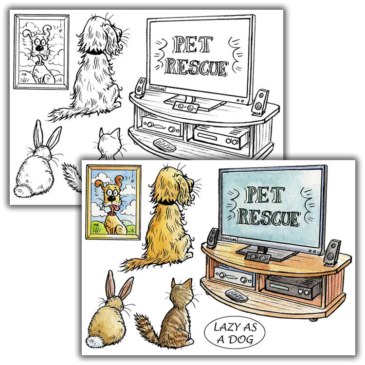 Mark Bardsley: TV Addicts DigiStamp