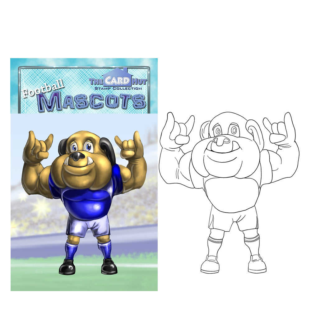 Football Mascots: A7 Mini Stamps