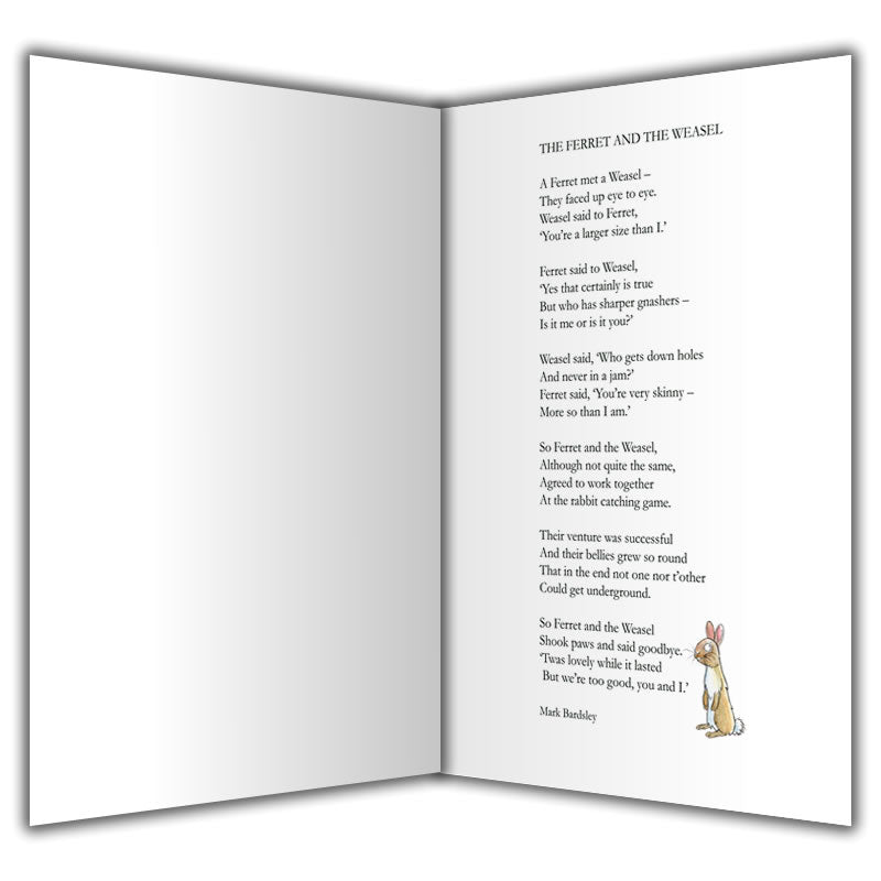 Ferret & Weasel Greetings Card