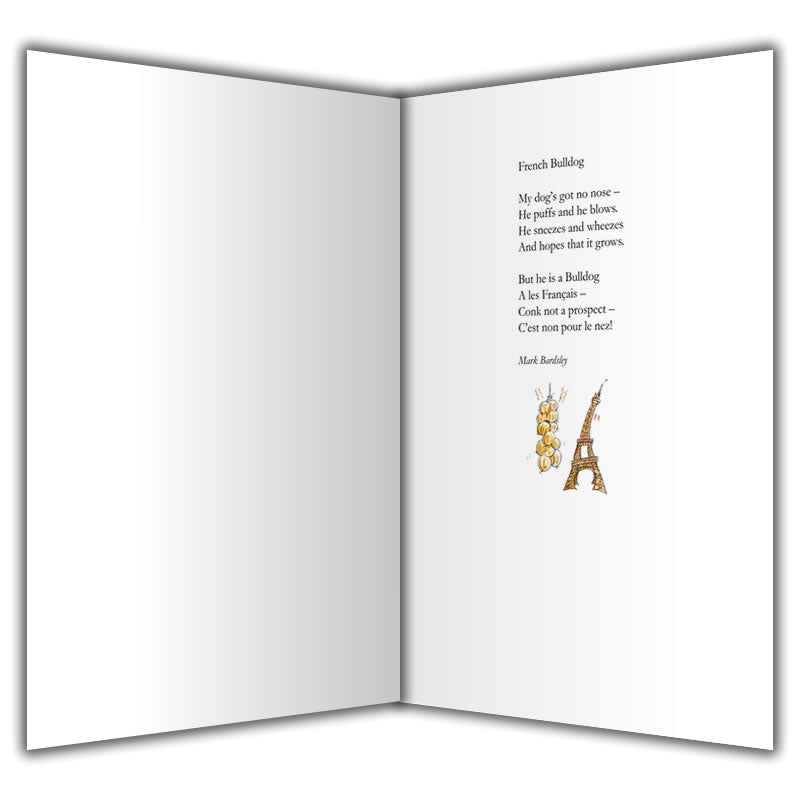 French Bulldog Greetings Card