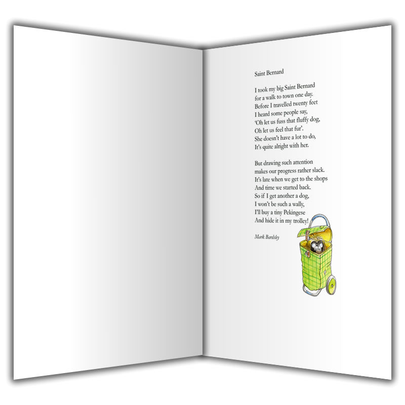 Saint Bernard Greetings Card