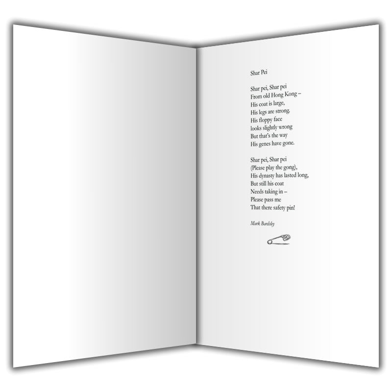 Shar Pei Greetings Card