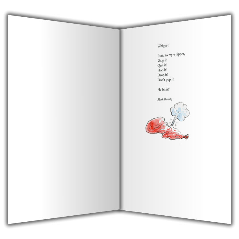 Whippet Greetings Card