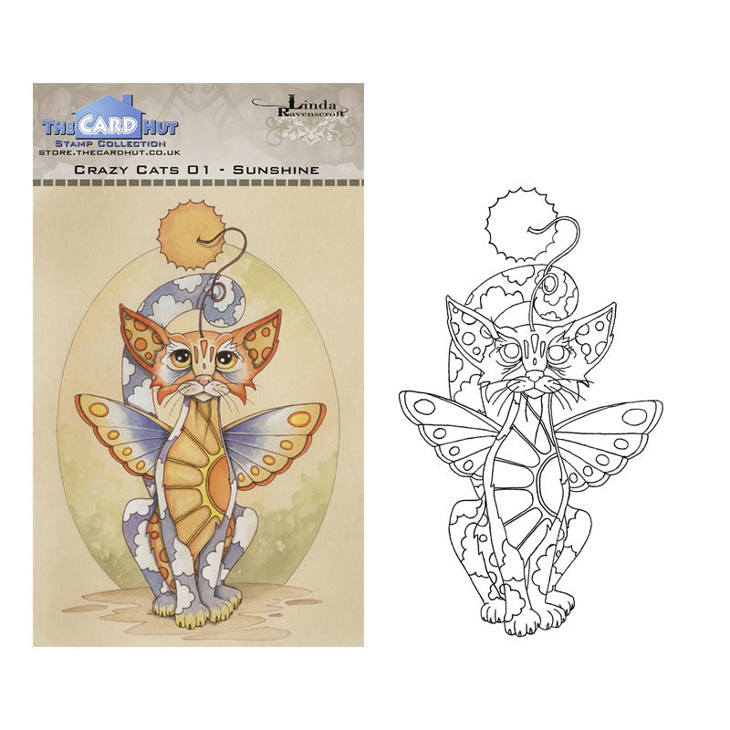 Linda Ravenscroft: Crazy Cats - Opposites Attract Stamp Collection