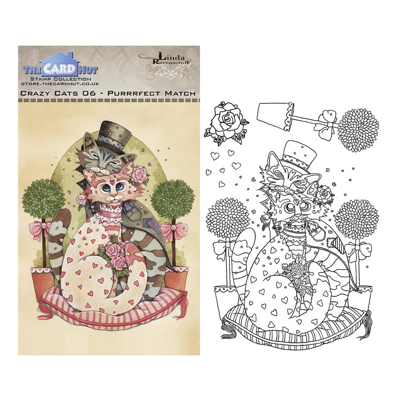 Linda Ravenscroft: Crazy Cats - Purrrfect Cats Stamp Collection