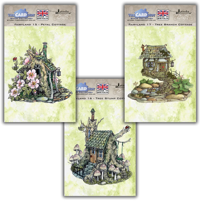 Linda Ravenscroft: Fairyland - Woodland Cottages Stamp Collection