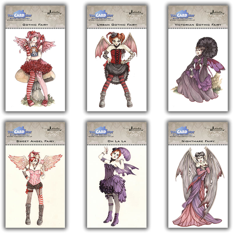 Linda Ravenscroft: Gothic Fairies Stamp Collection