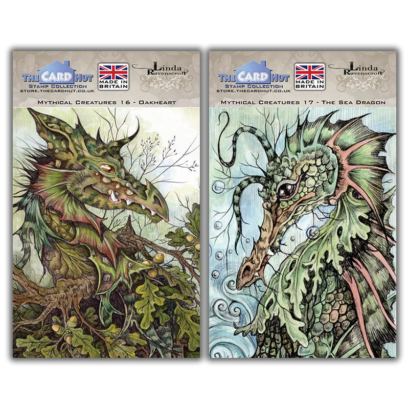 Linda Ravenscroft: Mythical Creatures - Dragon Stamp Collection