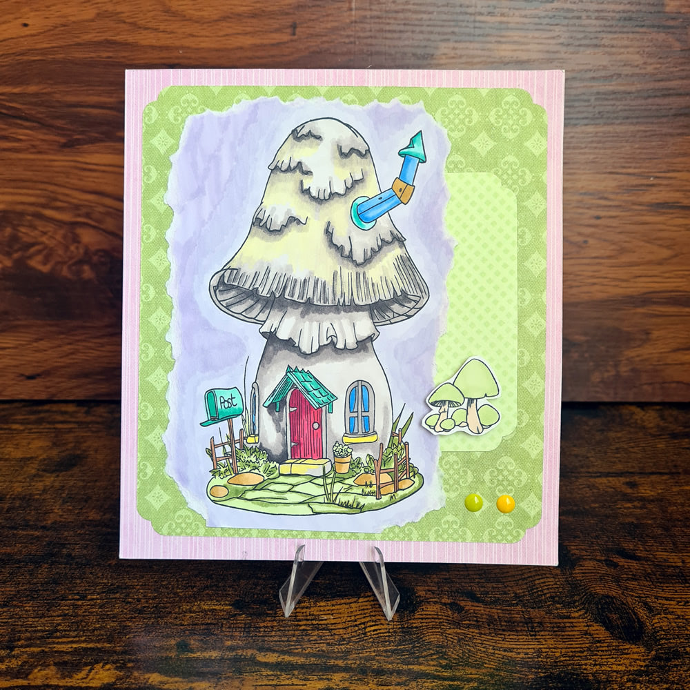 [re-stock] Linda Ravenscroft: Fairyland - Toadstool Houses Stamp Collection