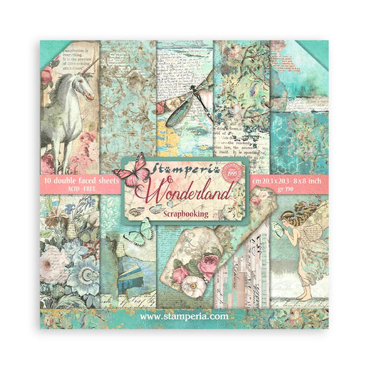 Stamperia - Wonderland 8x8 Paper Pad