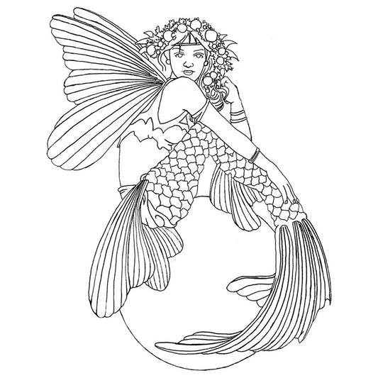 Linda Ravenscroft: Golden Pearl DigiStamp