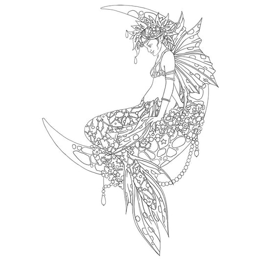 Linda Ravenscroft: Mermaid Moon DigiStamp