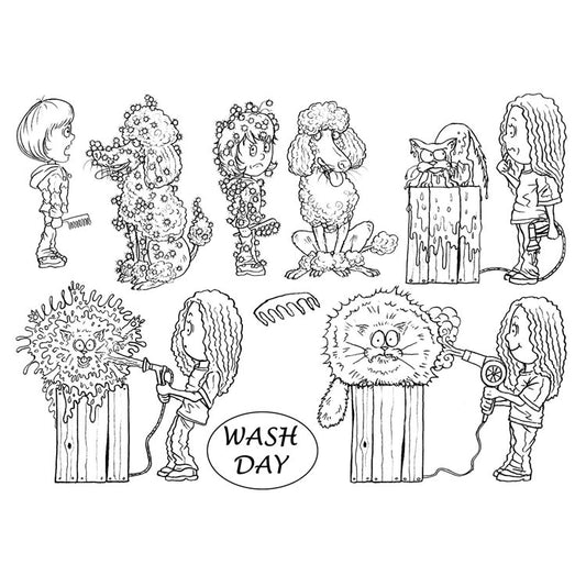 Mark Bardsley: Wash Day DigiStamp