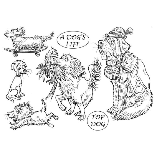 Mark Bardsley: A Dog's Life DigiStamp