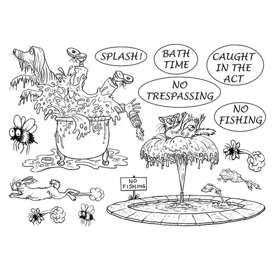 Mark Bardsley: Bath Time DigiStamp