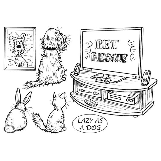 Mark Bardsley: TV Addicts DigiStamp