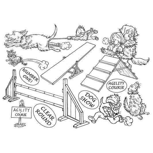 Mark Bardsley: Dog Show DigiStamp