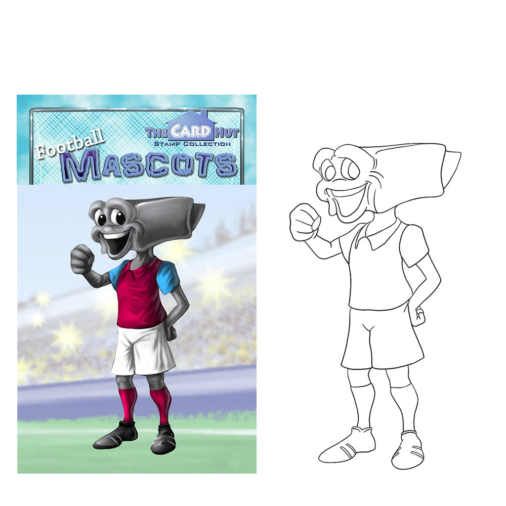 Football Mascots: A7 Mini Stamps