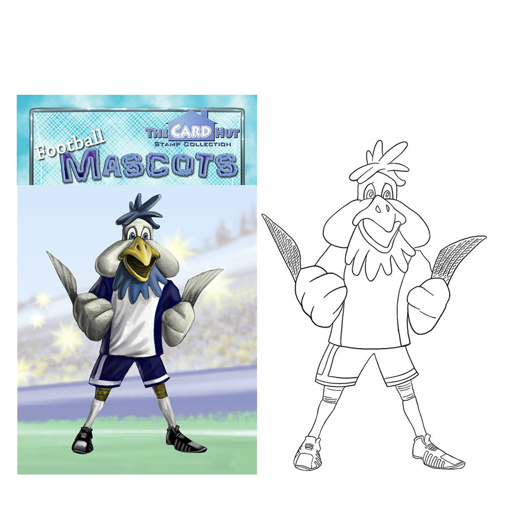 Football Mascots: A7 Mini Stamps