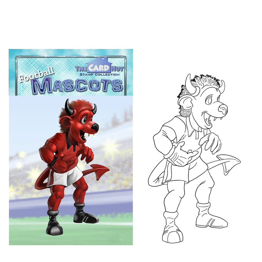 Football Mascots: A7 Mini Stamps