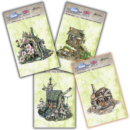 Linda Ravenscroft: Fairyland - Woodland Cottages Stamp Collection