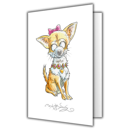 Lady Chihuahua Greetings Card