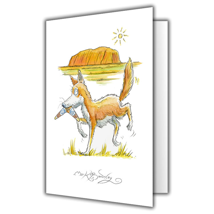 Bingo The Dingo Greetings Card