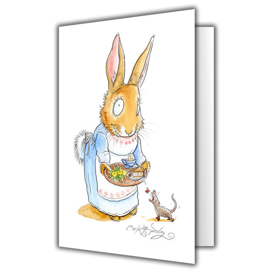 Mrs Flossy Cotton Bottom Greetings Card