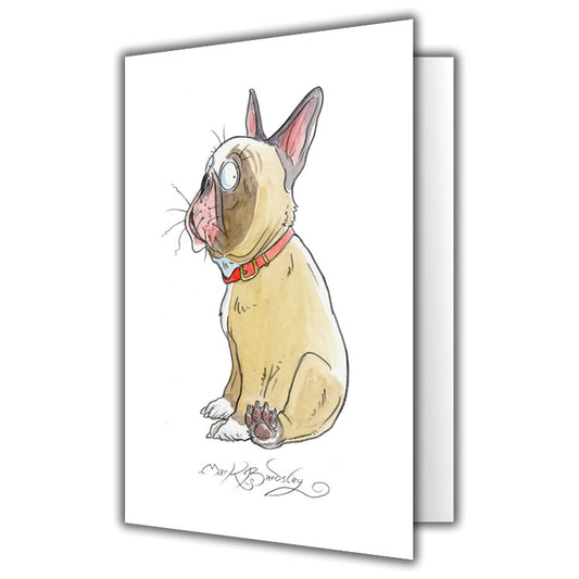French Bulldog Greetings Card