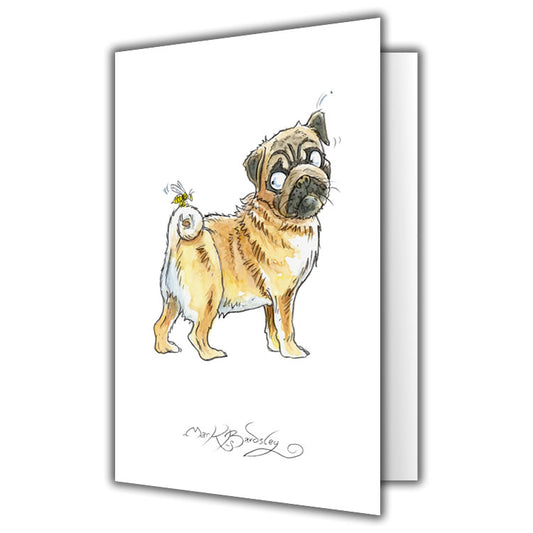 Pug Greetings Card