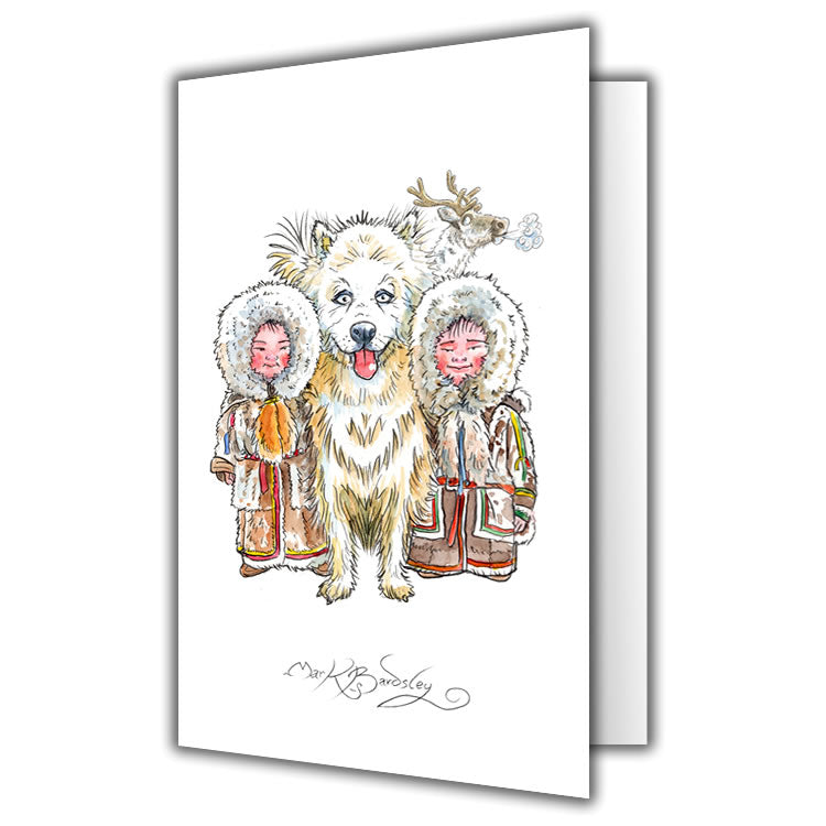 Samoyed Greetings Card