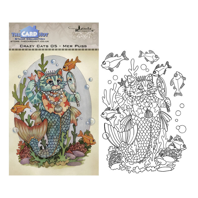 Linda Ravenscroft: Crazy Cats - Purrrfect Cats Stamp Collection