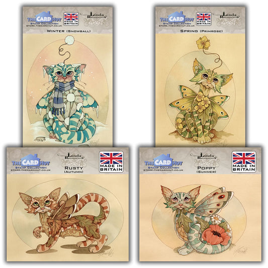 Linda Ravenscroft: Crazy Cats - Seasonal Kitties Stamp Collection