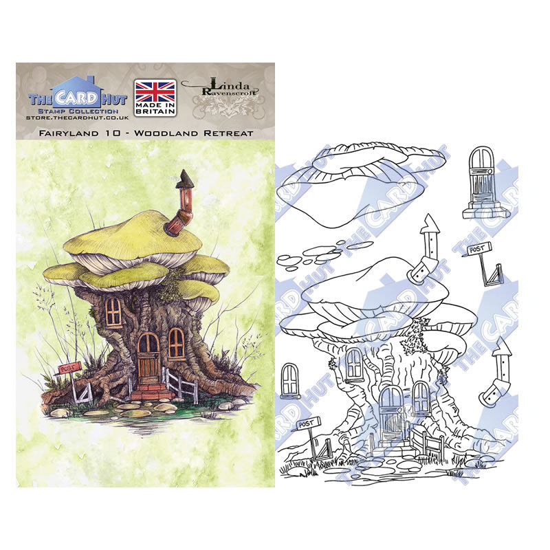 [re-stock] Linda Ravenscroft: Fairyland - Toadstool Houses Stamp Collection