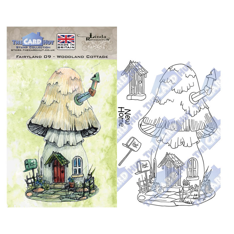 [re-stock] Linda Ravenscroft: Fairyland - Toadstool Houses Stamp Collection